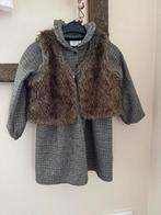 Zara jurkje 104 bruin tinten met vacht bolero 110, Ophalen of Verzenden, Zo goed als nieuw, Meisje, Jurk of Rok