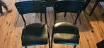 Twee vintage look school stoelen, Ophalen, Zo goed als nieuw, Bruin, Twee
