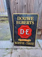 Emaille reclamebord DE Douwe Egberts, Ophalen of Verzenden, Gebruikt, Reclamebord