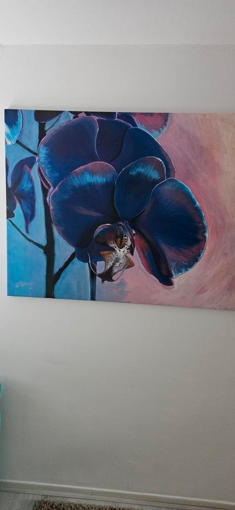 Groot Kleurrijk Canvasdoek, Antiek en Kunst, Kunst | Schilderijen | Klassiek, Ophalen