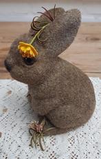 Gepimpte flock haas / konijn, eitje & bloemen, PASEN, Diversen, Kerst, Gebruikt, -, -, Ophalen of Verzenden