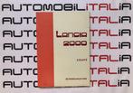LANCIA 2000 COUPE Duitstalig instructieboekje 1973, Ophalen of Verzenden