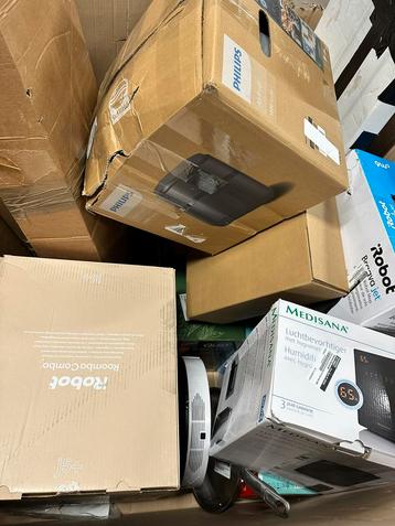 Meerdere mix opkoop pallets retouren. Slechts €120,- beschikbaar voor biedingen