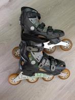 Hoge skates met nieuw 4-wiel frame maat 37, Ophalen of Verzenden, Gebruikt, Inline skates 4 wielen, Overige merken
