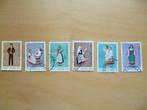 Serie 6 postzegels klederdrachten Finland, Ophalen of Verzenden, Finland, Gestempeld