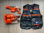 Nerf set met drie pistolen en vestje, Ophalen of Verzenden, Gebruikt
