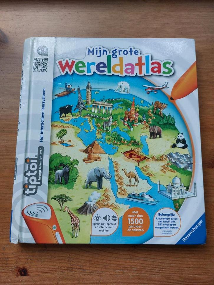 Tiptoi boek Mijn grote wereldatlas, Kinderen en Baby's, Speelgoed | Educatief en Creatief, Ophalen of Verzenden