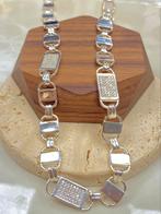 Zilveren 925 Kingsly Magnum Ketting, Nieuw, Ophalen of Verzenden, Met edelsteen, Zilver