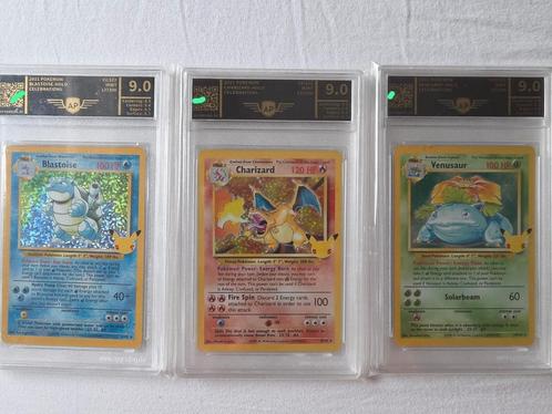 Pokémon Celebrations Charizard Blastoise Venusaur 9.0, Hobby en Vrije tijd, Verzamelkaartspellen | Pokémon, Zo goed als nieuw