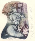 0099 Ex Libris België : Peeters-Riga, 1985, Antiek en Kunst, Kunst | Etsen en Gravures, Verzenden