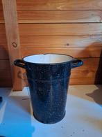 Emaillr vaas emmer, Ophalen of Verzenden, Zo goed als nieuw, Minder dan 50 cm