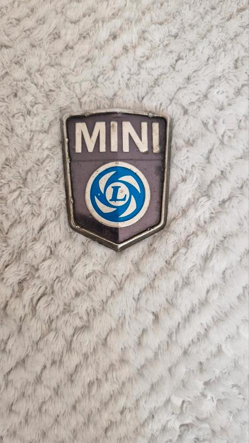 Mini Cooper Embleem - Origineel uit 1960, Verzamelen, Automerken, Motoren en Formule 1, Gebruikt, Auto's, Ophalen of Verzenden