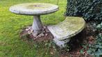 Betonnen tuintafel en zitbank, Tuin en Terras, Ophalen, Rechthoekig, Overige materialen