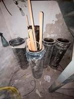 Dubbelwandig kachelpijp rvs 5 meter 250/300mm, Ophalen, Overige typen, Zo goed als nieuw, Rvs