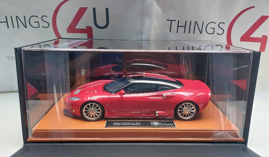 Top Marques 1:18 Spyker C8 Aileron 2009-2017 rood, Hobby en Vrije tijd, Modelauto's | 1:18, Ophalen of Verzenden, Nieuw, Auto