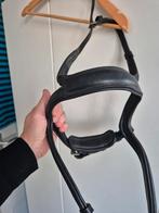 Neusriem anatomisch full zwart leer, Dieren en Toebehoren, Paarden en Pony's | Hoofdstellen en Tuigage, Ophalen of Verzenden, Zo goed als nieuw