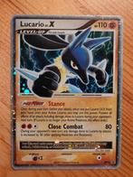 Lucario LV. X DP12 Black Star Promo Holo Pokémon kaart, Ophalen of Verzenden, Zo goed als nieuw, Losse kaart, Foil