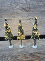 Kerstdorp bomenset met verlichting kersthuisjes, Ophalen of Verzenden, Zo goed als nieuw