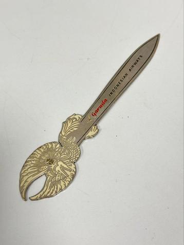 Zeldzame briefopener Garuda INDONESIAN AIRWAYS brief-opener beschikbaar voor biedingen