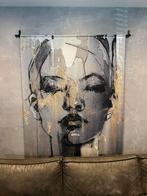 Mooi Wandkleed met gezicht - 140x170cm, Antiek en Kunst, Ophalen