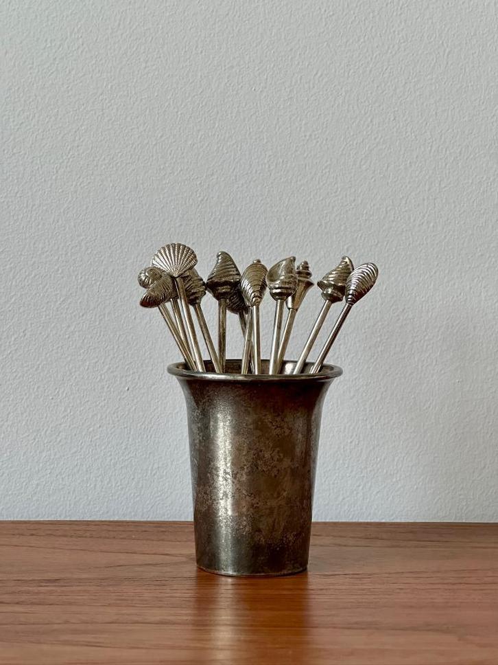 Zilveren vorkjes en lepels, Antiek en Kunst, Antiek | Bestek, Ophalen of Verzenden