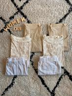 2x driedelig pyjama setje topje, shirt, kort broekje beige, Kleding | Dames, Ophalen of Verzenden, Zo goed als nieuw, Maat 46/48 (XL) of groter