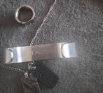 Heren sieradenset DK MAN rvs, Ophalen of Verzenden, Nieuw, Zwart