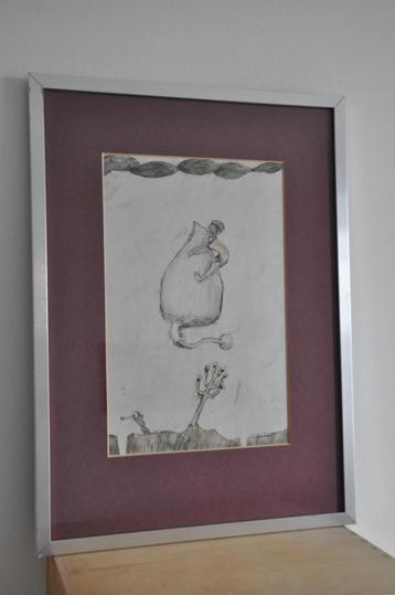 Originele tekening/aquarel Margriet Heymans (illustratrice) beschikbaar voor biedingen