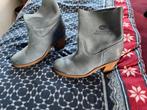 Shabbies Amsterdam leren laarsjes blauw - maat 39, Ophalen of Verzenden, Gedragen, Blauw, Lage of Enkellaarzen