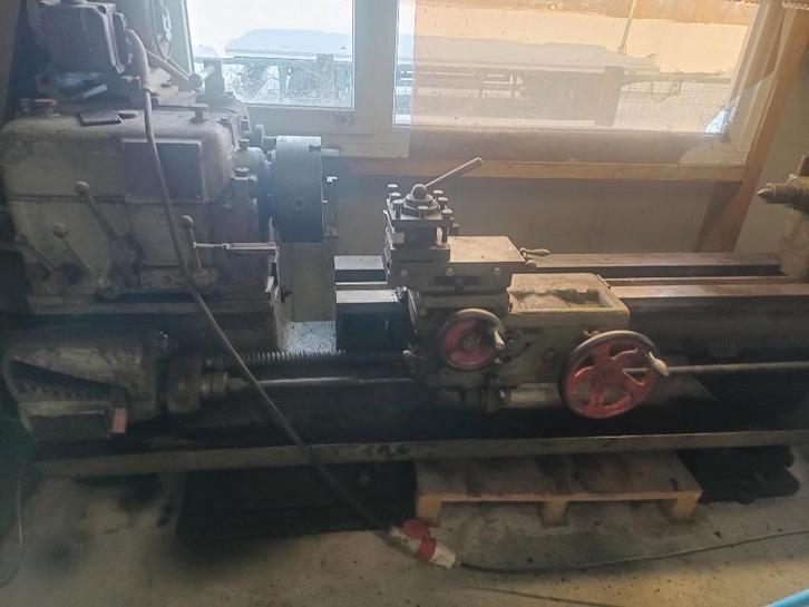 Grote draaibank 1200mm TDC 79mm spindeldoorlaat, Doe-het-zelf en Verbouw, Draaibanken, Gebruikt, Metaaldraaibank, 1000 mm of meer
