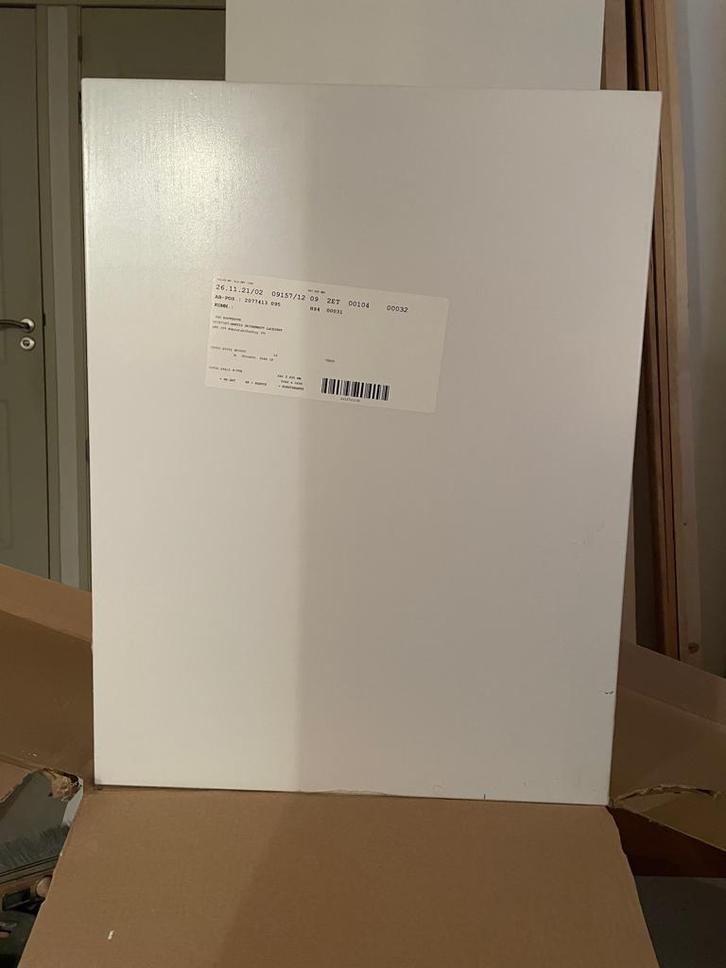 Twee Keukenkasten, Huis en Inrichting, Keuken | Keukenelementen, Nieuw, Minder dan 100 cm, 50 tot 100 cm, 25 tot 50 cm, Wit, Ophalen of Verzenden