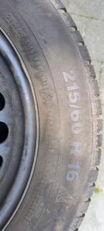 Set winterbanden contiwintercontact 215/60 R16. 16 INCH, Ophalen of Verzenden, Gebruikt, Overige typen