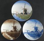 3 wandborden van Molen bij ophaalbrug, Antiek en Kunst, Ophalen of Verzenden