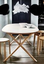 Witte IKEA Tafel 90x185, Ophalen, Kunststof, Gebruikt, 50 tot 100 cm