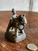 Bronzen ruiterbeeldje – Indiaas/tribaal gietwerk, Ophalen of Verzenden, Dier