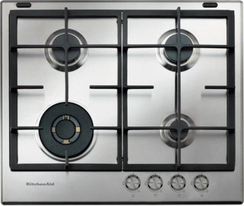 KitchenAid KHMD4 60510 kookplaat Roestvrijstaal Ingebouwd Ga, Witgoed en Apparatuur, Kookplaten, Nieuw, Inbouw, Gas, 4 kookzones