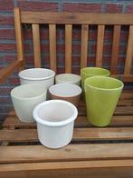 7 bloempotten (voor binnen), Ophalen, Gebruikt, Rond, Binnen