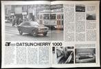 Datsun 100A 120A ( Cherry ) testen in Autovisie e.a., Gelezen, Nissan, Autovisie, Ophalen of Verzenden