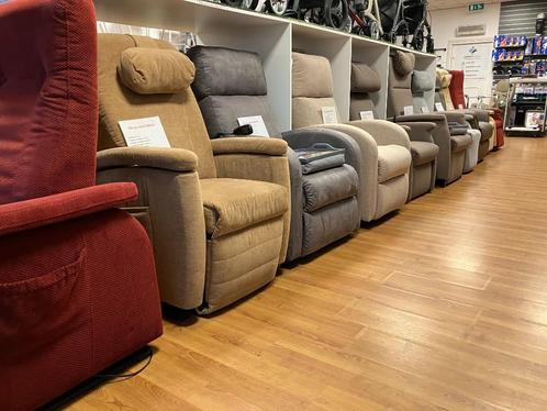 Sta op stoel relaxfauteuil tweedehands en nieuw Utrecht, Huis en Inrichting, Fauteuils, Nieuw, Leer, Stof, 50 tot 75 cm, 75 tot 100 cm