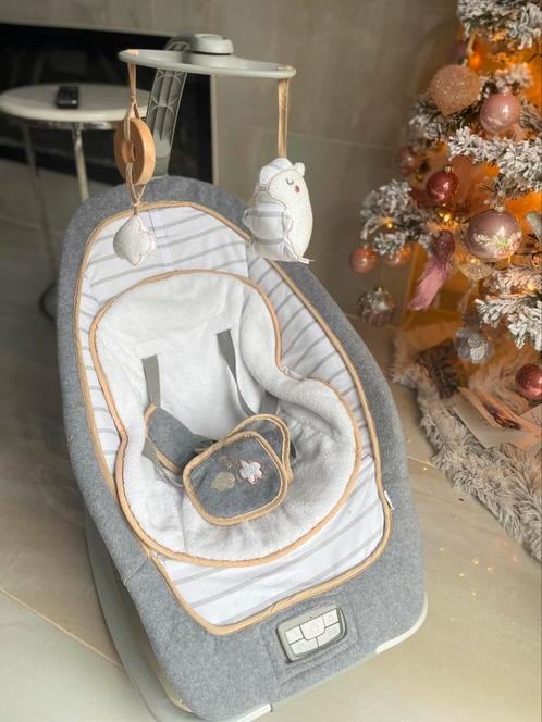 Wipstoeltje - Grijs/Wit met Lichtbruine Streep, Kinderen en Baby's, Wipstoeltjes, Zo goed als nieuw, Overige merken, Ophalen of Verzenden