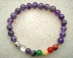 Boeddha-chakra armband van amethist-maat naar wens, Info.adorabeads@gmail.com, Want 18 Hoogvliet, Adorabeads, Met edelsteen