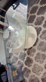 Moderne glazen theetafel, 50 tot 100 cm, Zo goed als nieuw, Glas, Modern