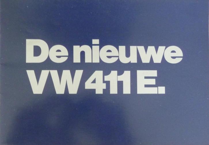 Folder VOLKSWAGEN 411 E 12/ 1969, Boeken, Auto's | Folders en Tijdschriften, Nieuw, Volkswagen, Ophalen of Verzenden