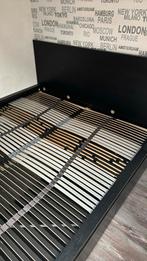 Malm bed, 180x200, zwart met lades, Huis en Inrichting, Slaapkamer | Bedden, Ophalen, Zwart, Tweepersoons, Zo goed als nieuw