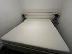 BRIMNES Bedframe 200x200 met memory foam matras, Huis en Inrichting, Slaapkamer | Bedden, Ophalen of Verzenden, Zo goed als nieuw