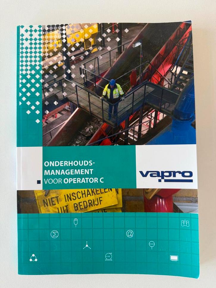 Onderhoudsmanagement voor Operator C - Vapro, Boeken, Studieboeken en Cursussen, Zo goed als nieuw, MBO, Beta, Ophalen of Verzenden