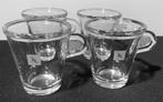 4 Nespresso espresso glazen mokken. H. 6,5 cm D. 6 cm., Huis en Inrichting, Keuken | Servies, Ophalen of Verzenden, Overige stijlen