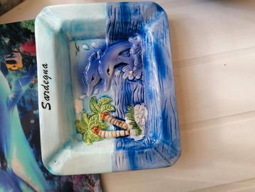 Sardinië Souvenir Schaal,&diverse cadeau tips met  Dolfijnen beschikbaar voor biedingen