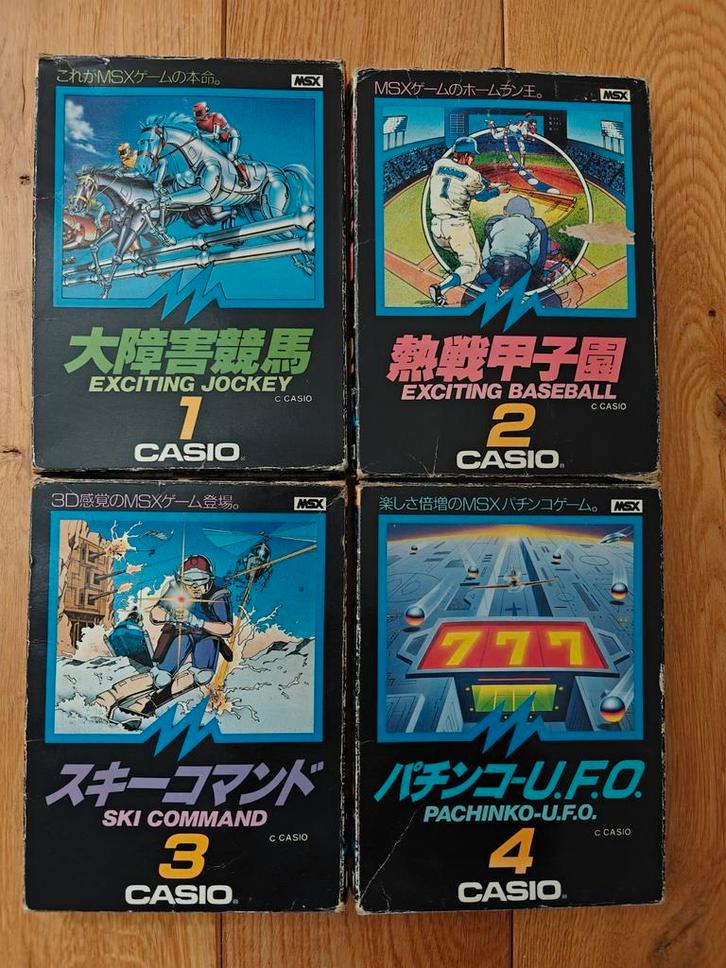 MSX Casio games 4x, Spelcomputers en Games, Games | Overige, Zo goed als nieuw, 1 speler, Vanaf 3 jaar, Ophalen of Verzenden