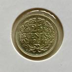 25 cent 1941 (3) zilver in UNC, Verzenden, Koningin Wilhelmina, 25 cent